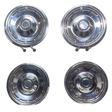 Set 4 Nos Del Met 14 Hubcaps Wheel Covers Universal Aftermarket
