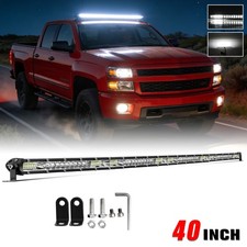 Single Row 4042inch Led Light Bar Spot Flood Combo Truck Offroad 4wd Atv Suv
