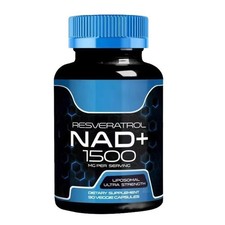 NAD -Ergänzung, 1500 Milligramm Resveratrol, die Supplement, NAD Plus enthalten