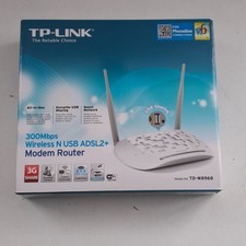 TP-Link TD-W8968 ADSL2+ Modem Router 300Mbps Wireless N 4 Porte LAN con Adattatore
