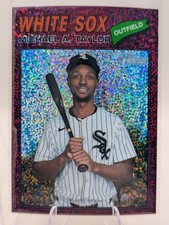 Michael A. Taylor | 2026 Topps Heritage #45 Chrome Burgundy Sparkle Refractors