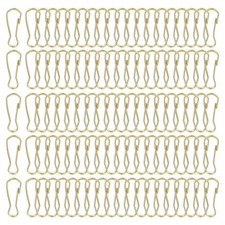 Lanyard Hooks, 100 Pcs 20x7.1x1.9mm Stainless Steel 304 Hook, Gold Bronze