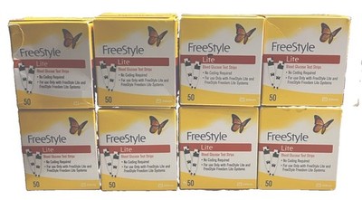 FreeStyles Lites Blood Glucose Diabetic Test Strips~400 CNT~9/27~2/28~FR SHIP