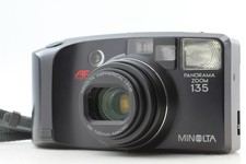  N MINT Minolta PANORAMA ZOOM 135 Black 35mm Point  Shoot Film Camera Fr JAPAN