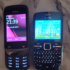 Nokia C2-02 & C3-00 Mobile Phone Bundle x2 Untested. #1