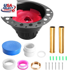 Freestanding Tub Drain Rough-In Kit with PVC Adapter Brass Tail Pipes