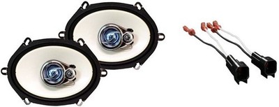 Absolute HQ573 5x7'' 3-Way Front or Rear Speakers Fit 2005-2009 Ford Mustang