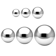 5 Pcs Stainless Steel Gazing Balls Mirror Polished Hollow Ball Reflective Sphere