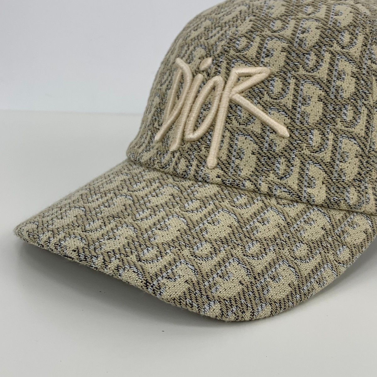 Christian Dior オブリーク キャップ Dior Oblique Monogram Logo Pattern Cotton Canvas Baseball Cap Hat