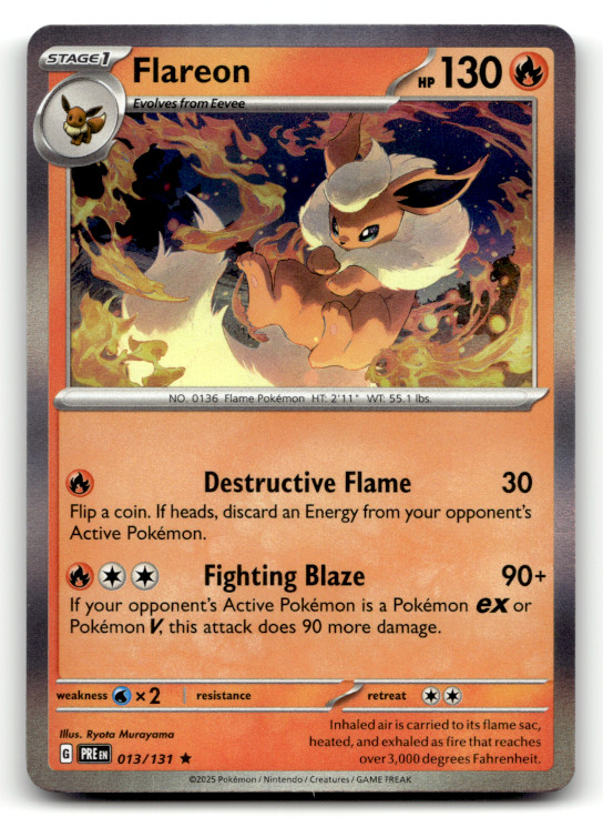Flareon 013/131 Holo Rare SV: Prismatic Evolutions LP