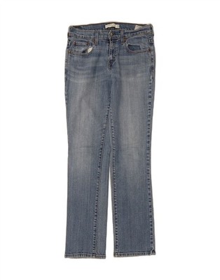 Levi's Damen 505 Straight Jeans US 4 Small W28 L30 Blau Baumwolle EA12