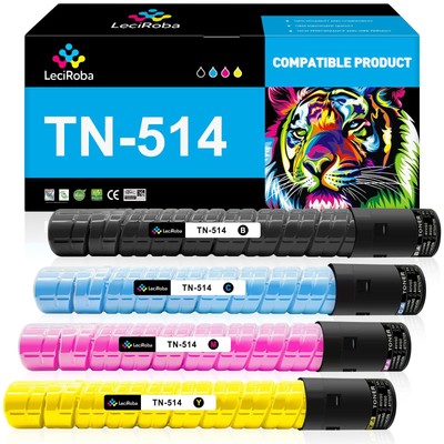 Compatible Toner Cartridge Replacement for Konica Minolta TN-514 TN514 for Bi...