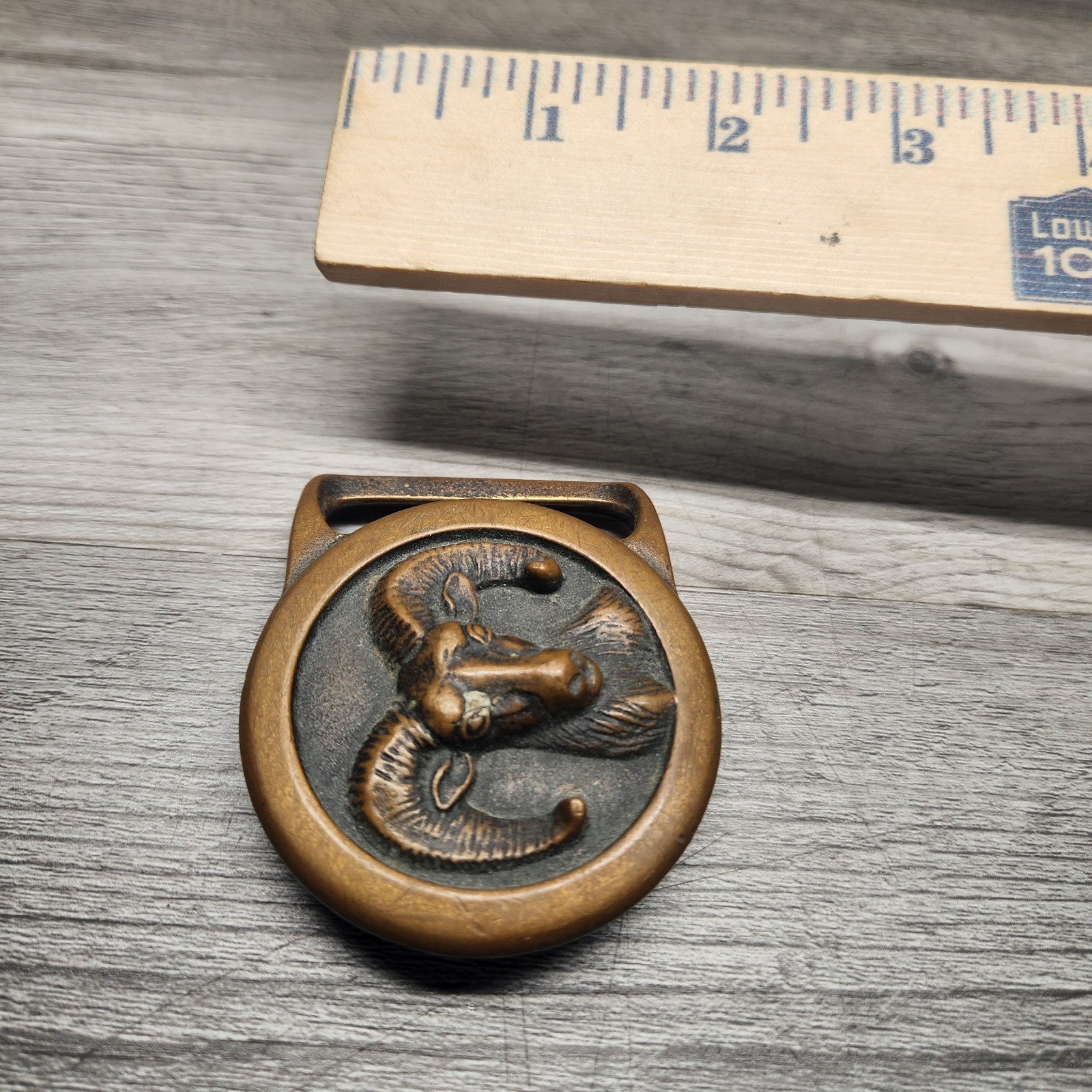 Vintage Tech-Ether Guild 1978 Solid Brass Big Hor… - image 4