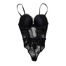 Victoria  s Secret Bombshell Lace Teddy Black Size XL