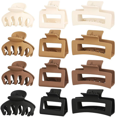 Small Medium Claw Clips for Women, 3 Styles Hair Clips for Thick and Thin Hair,