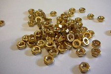 M3 BRASS FULL NUTS SOLID BRASS (3mm NUTS 25-PACK)