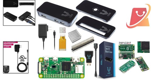 Raspberry Pi Zero W Basic Kit: Black Case Edition with Accessories - Picture 2 of 10