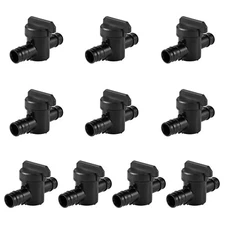 EFIELD 10 PCS Poly Pex-A Expansion 1/2 "x1/2" Full Port  Ball Valve