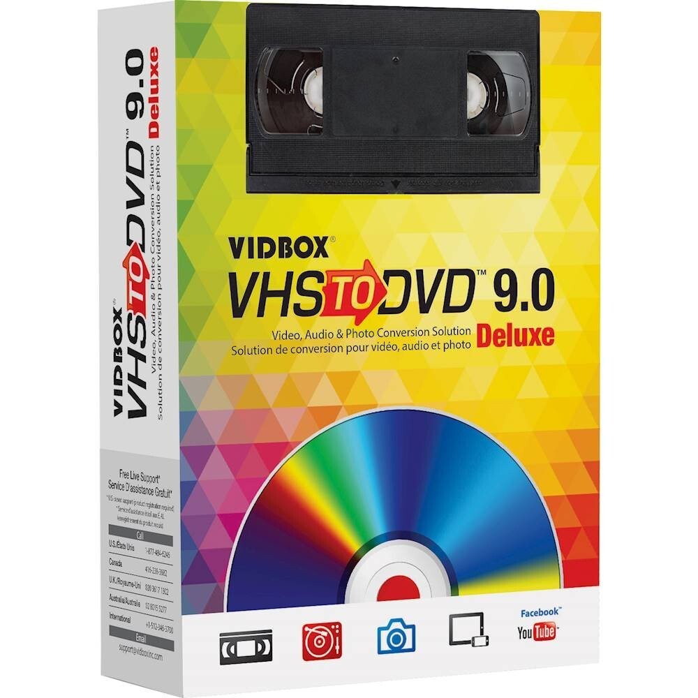 Honestech Vidbox VHS to DVD 9.0 Deluxe VHS to DVD Conversion Software