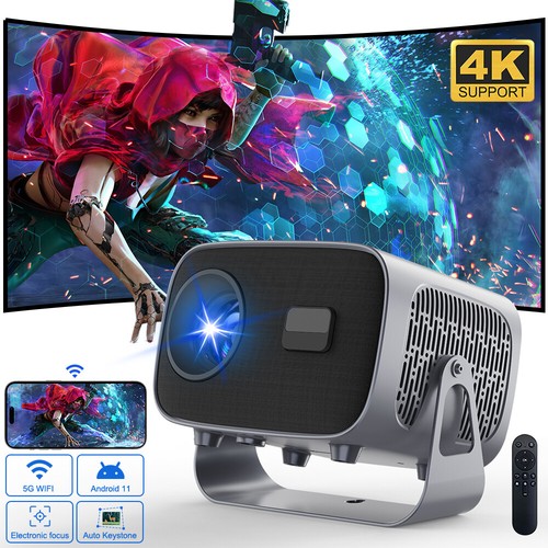 5G WiFi Smart Projector Bluetooth IOS Android 4K Movie Projector & HDMI Cable - Picture 20 of 24