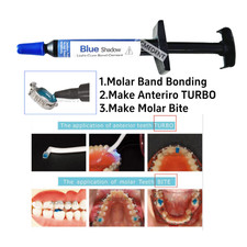 Blue Cement Dental TURBO Molar Band Adhesive Bonding Composite Resin Orthodontic