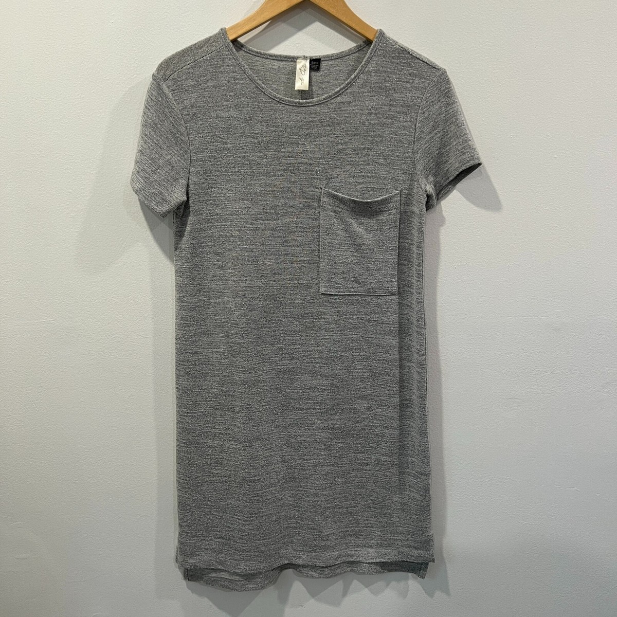 RD Style Gray Pocket T-Shirt Dress Size S