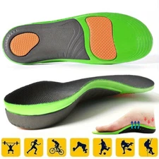 Orthopedic Insoles Shoe Inserts Flat Feet High Arch Support Women Men Foot Pain
