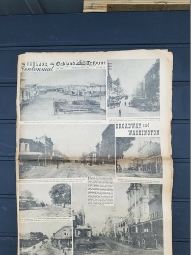 OAKLANDS 100-JÄHRIGES JAHRESTAG - OAKLAND TRIBUNE ZEITUNG DONNERSTAG, 1. MAI 1952 - Bild 8 von 12