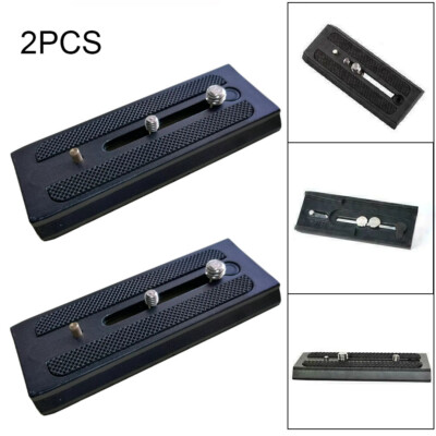 2xSliding Quick Release Plate Adapter 501PL For Manfrotto 500ah 701 577 Benro S4