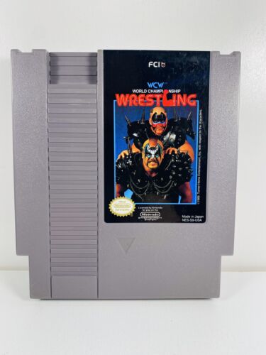 WCW World Championship Wrestling NES Nintendo Original Classic Authentic Game  - Picture 1 of 2