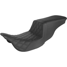 Saddlemen Black Lattice Stitch Step-Up Seat for 08-22 Touring