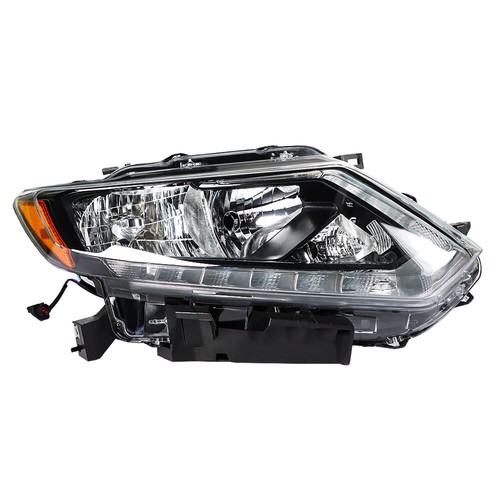 Labwork Right Side Headlight For 2014-2016 Nissan Rogue Halogen w/LED DRL Chrome - Picture 6 of 17