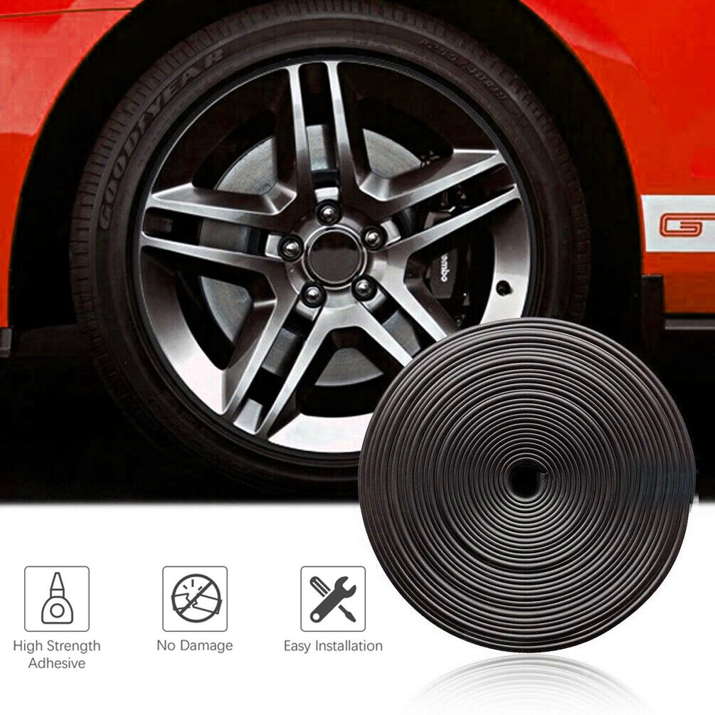 Car Wheel Hub Rim Edge Protector Ring Tire Guard Sticker Line Rubber