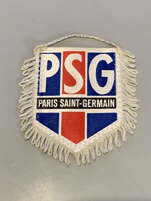 Fanion Vintage PSG - Paris Saint-Germain Drapeau Supporteur Football
