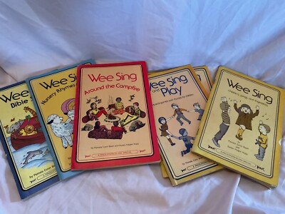 Wee Sing Book Set   Lot of 4 Vintage Children s Songbooks
