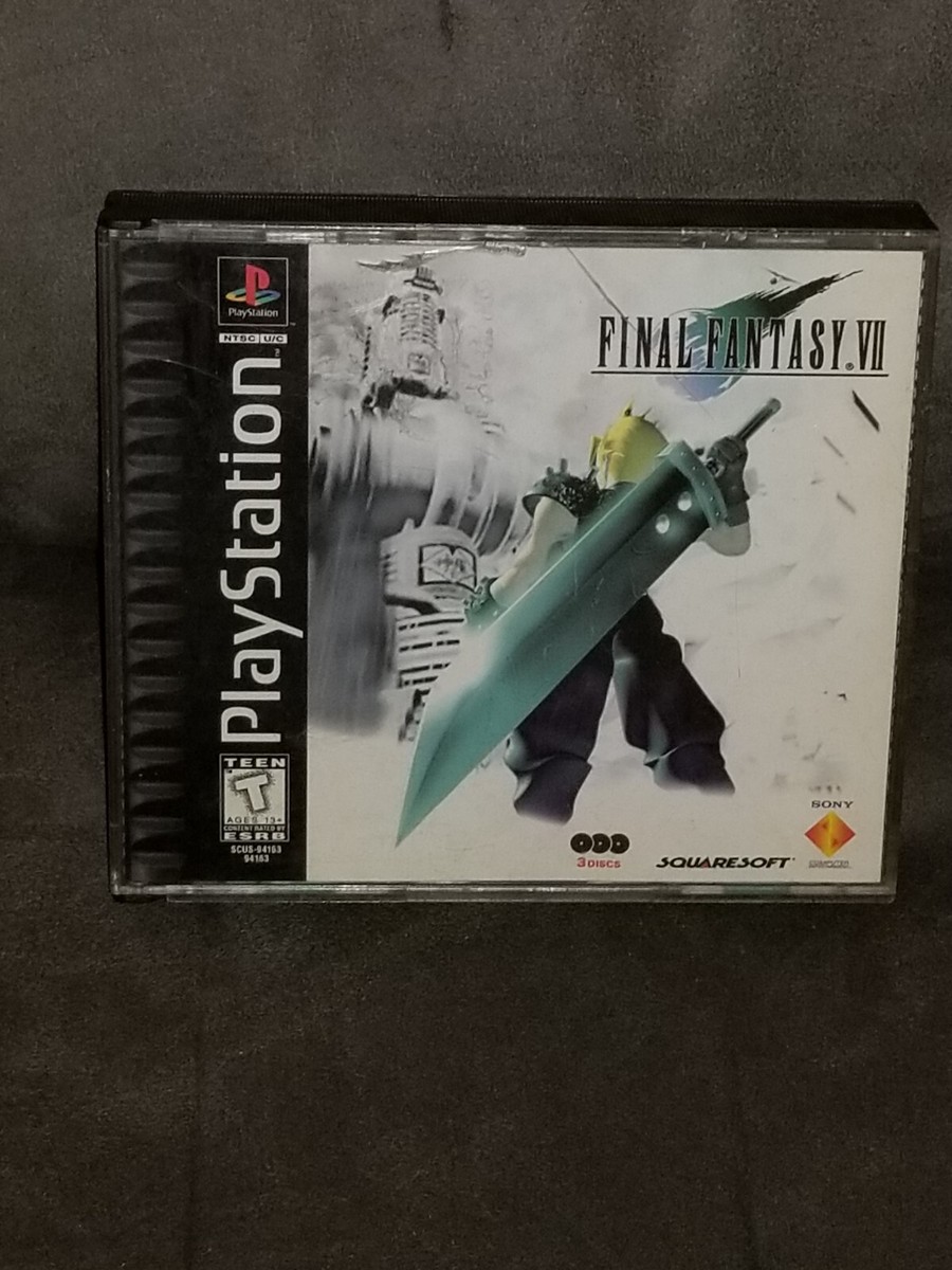 Sony PS1 Final Fantasy VII PlayStation 1 1997 Black Label CIB