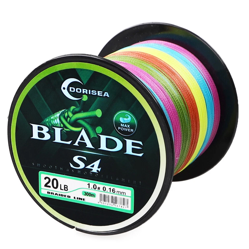 300M-2000M Dorisea Blade Multicolore Ligne de pêche tressée Tresse fils de pêche - Photo 2/4