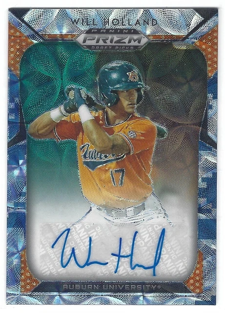 2019 Panini Prizm Draft Picks Auto Camo Prizm /49 Will Holland #52 Auto | Twins