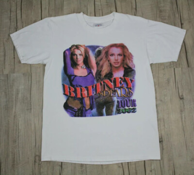 vintage ブリトニースピアーズ　ラップT tシャツ Vintage Britney Spears Rap Tee Shirt 2001 Tour - Etsy