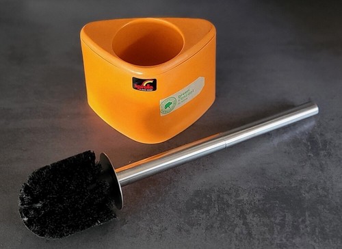 Spirella Trix Eco Badset Orange 5 Teilig Dreieck-Design. aus Bambushäcksel - Picture 3 of 10