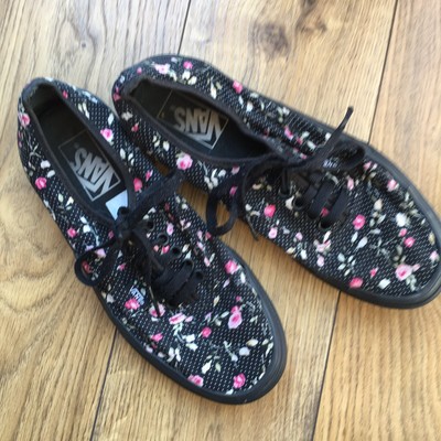 rose pattern vans