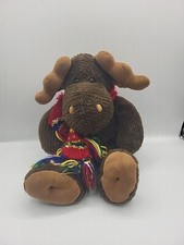 Dandee Moose scarf Plush Stuffed animal toy Cabin Decor