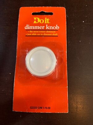 DIMMER KNOB - white - fits most rotary dimmers - slides on - Do It 522333