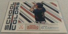 2018 Panini Contenders Baseball Jake McCarthy Virginia Cavaliers School Colors