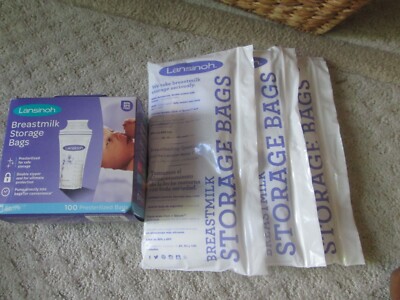 Lansinoh Breastmilk Storage Bags 100 Count Easy to Use Breast Milk Storage Bag +