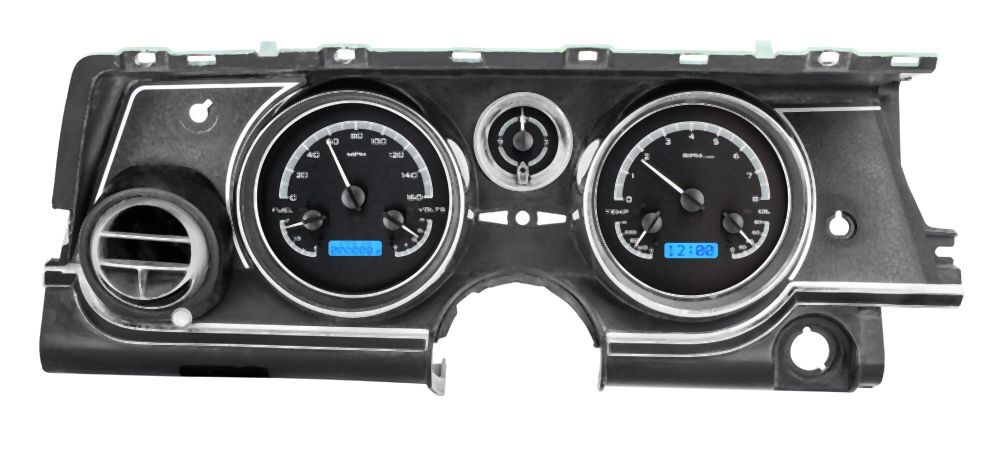 1963-65 Buick Riviera Dakota Digital Black Alloy & Blue VHX