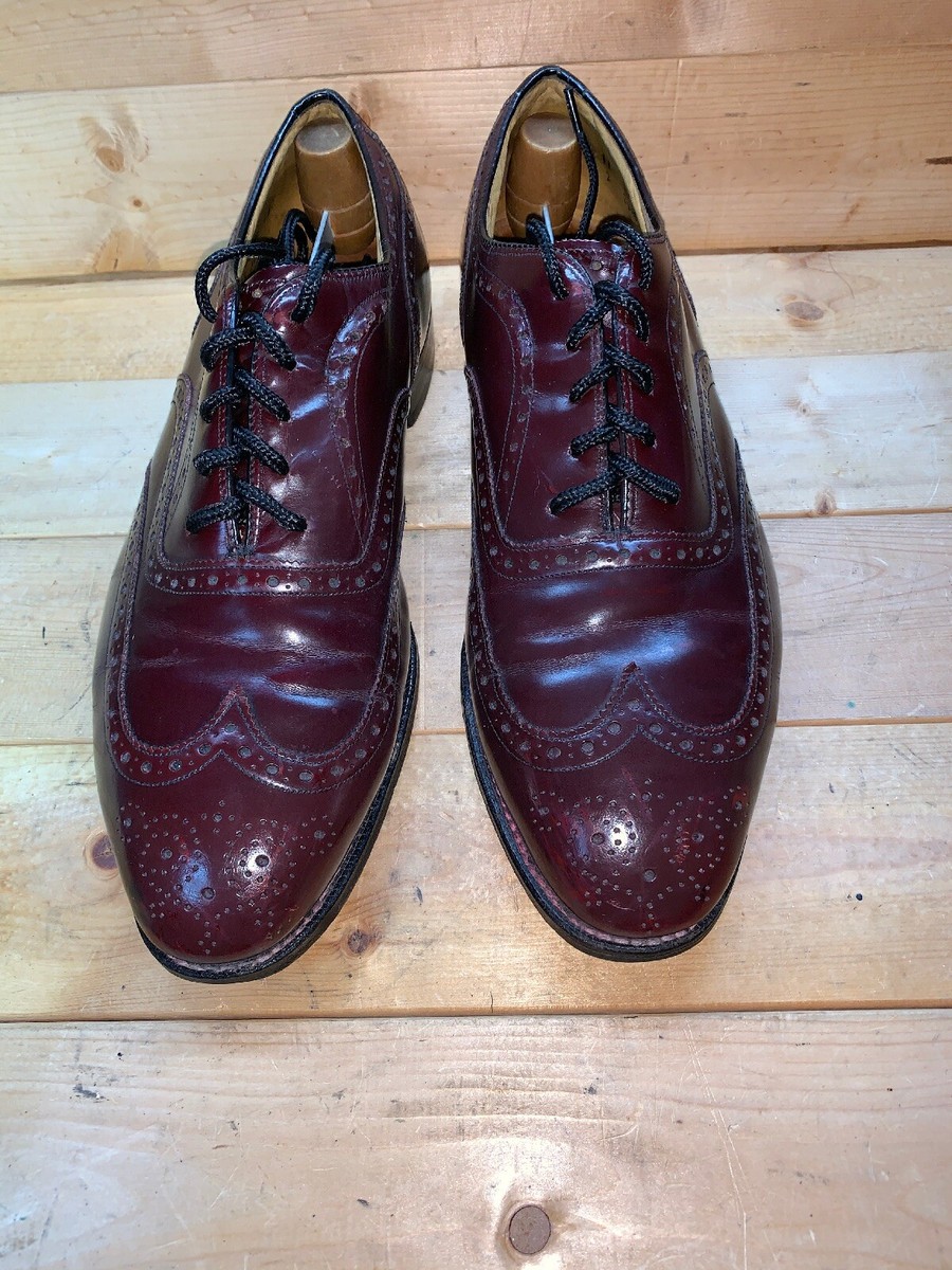 靴 Johnston & Murphy ARISTOCRAFT wing tip JOHNSTON & MURPHY ARISTOCRAFT WING TIP LEATHER OXFORD US11 D MADE