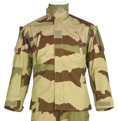 Chemise De Combat F3 Armée Française, Camouflage Désert, Taille 120 L, Neuve