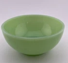 Vintage Fire King Jadeite Rolled Rim Appx. 5" Cereal Chili Bowl