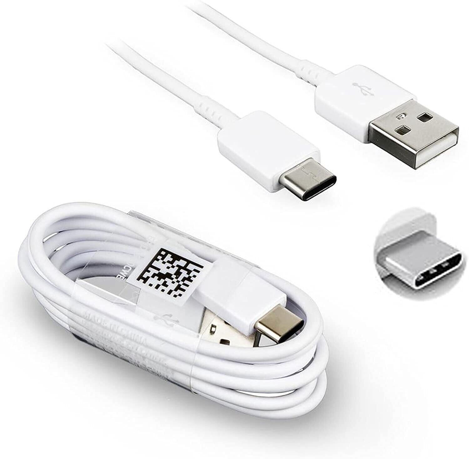 GENUINE SAMSUNG TYPE C USB FAST CHARGING DATA SYNC CABLE LEAD 1M WHITE